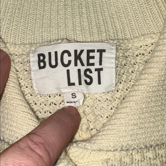 BUCKETLIST Sweater / textured romper- woman’s small - Picture 3 of 6